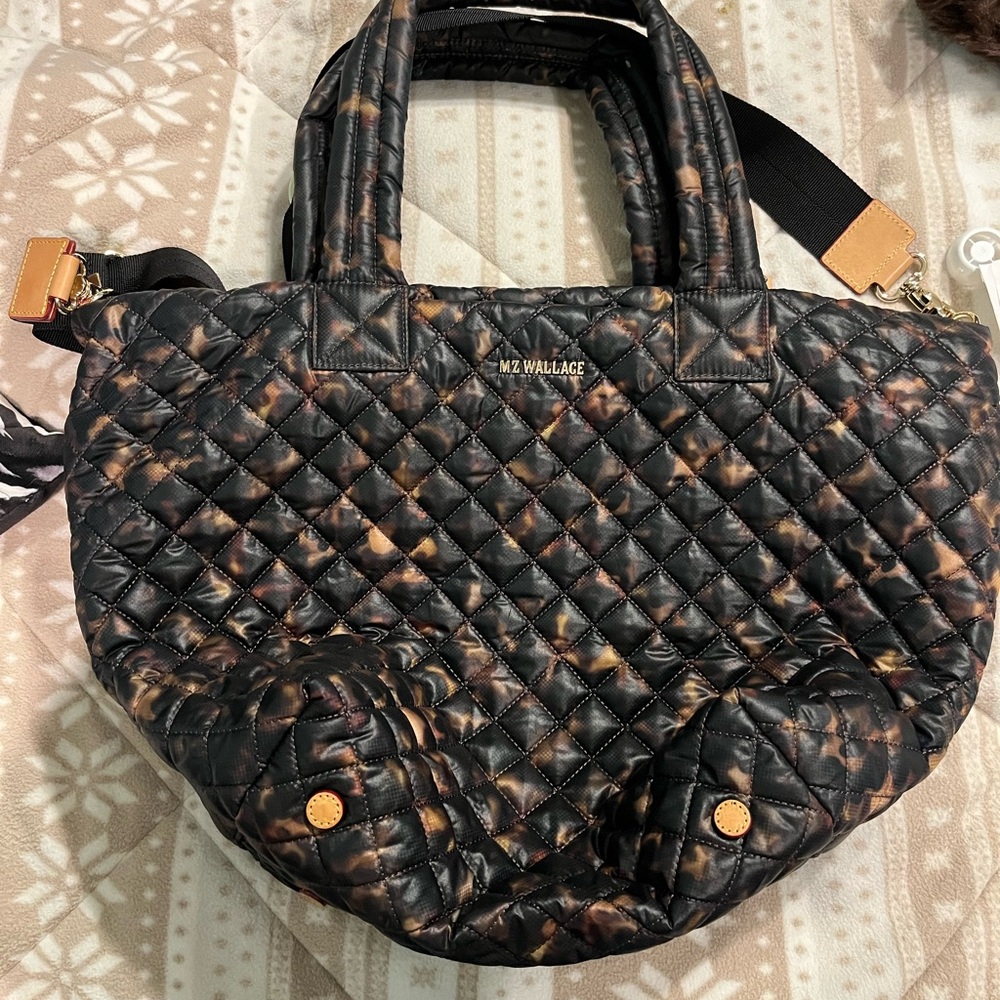 MZ Wallace Black Quilted Tote